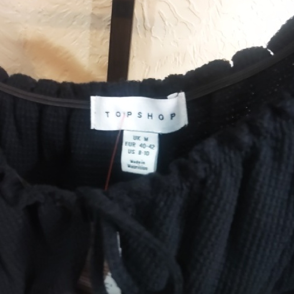 NWT Size Medium Topshop Black Women's Bodysuit - Picture 4 of 5